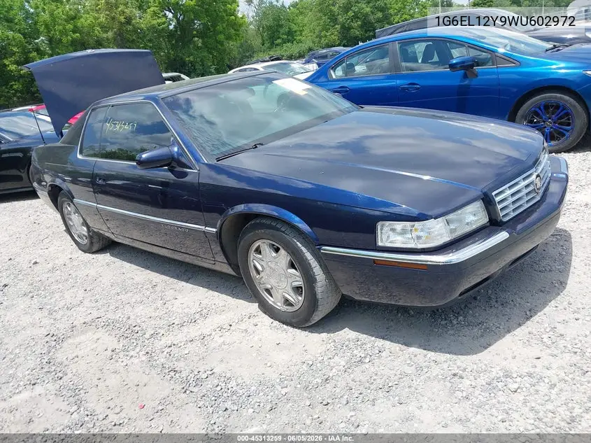 1998 Cadillac Eldorado Standard VIN: 1G6EL12Y9WU602972 Lot: 45313259