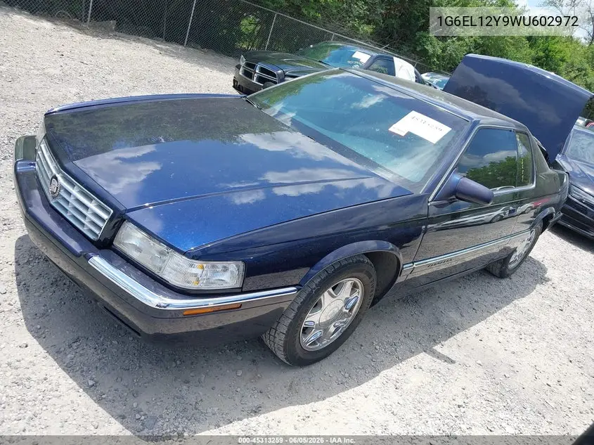 1998 Cadillac Eldorado Standard VIN: 1G6EL12Y9WU602972 Lot: 45313259