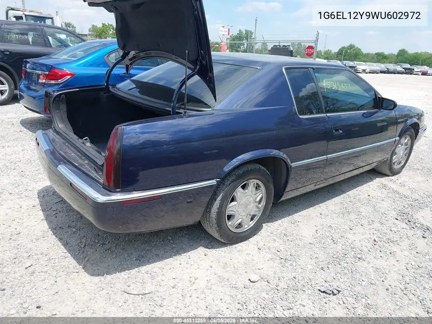 1998 Cadillac Eldorado Standard VIN: 1G6EL12Y9WU602972 Lot: 45313259