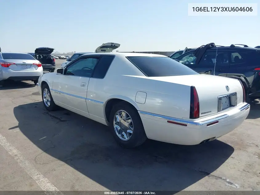 1999 Cadillac Eldorado Standard VIN: 1G6EL12Y3XU604606 Lot: 45552445