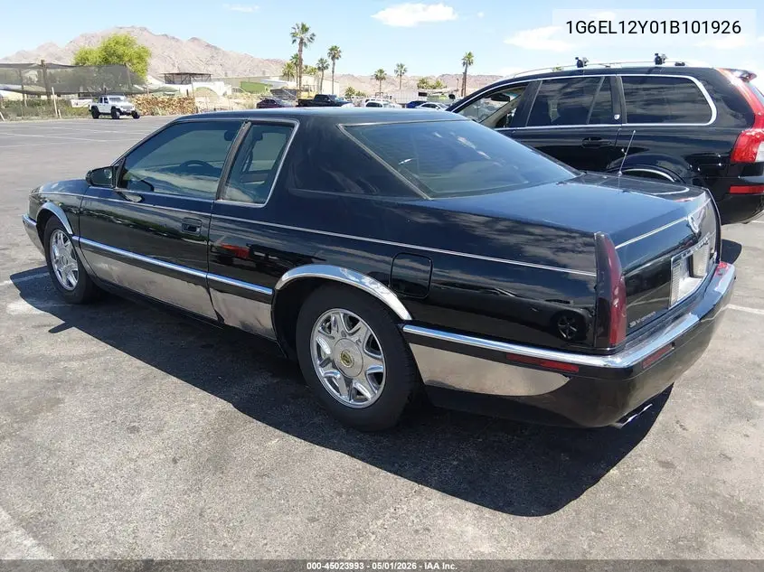 2001 Cadillac Eldorado Esc VIN: 1G6EL12Y01B101926 Lot: 45023993
