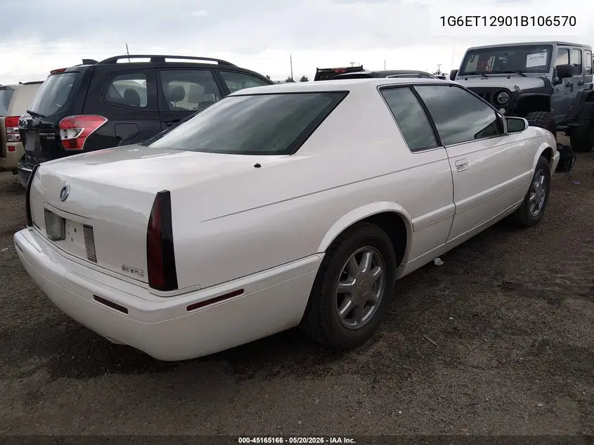 2001 Cadillac Eldorado Etc VIN: 1G6ET12901B106570 Lot: 45165166