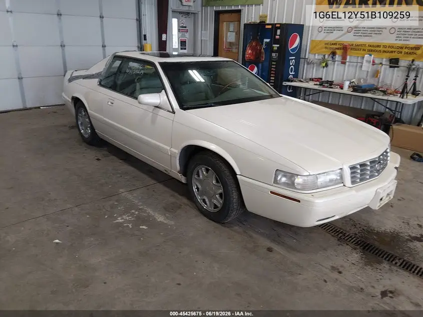 2001 Cadillac Eldorado Esc VIN: 1G6EL12Y51B109259 Lot: 45425675
