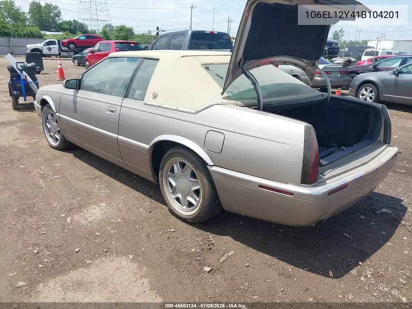 2001 Cadillac Eldorado Esc VIN: 1G6EL12Y41B104201 Lot: 45583134