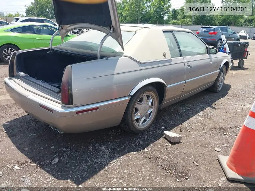 2001 Cadillac Eldorado Esc VIN: 1G6EL12Y41B104201 Lot: 45583134