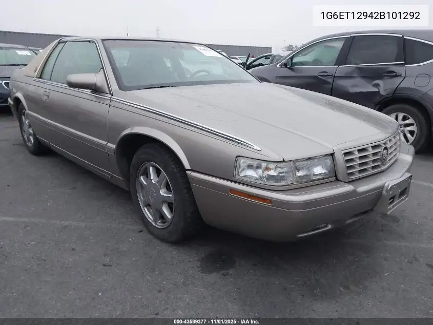 2002 Cadillac Eldorado Etc VIN: 1G6ET12942B101292 Lot: 43589377