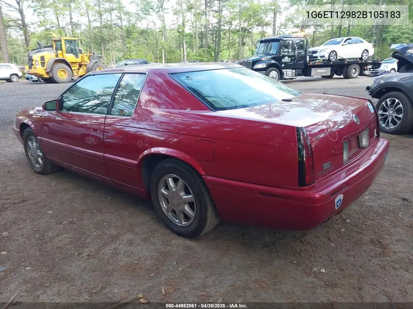 2002 Cadillac Eldorado Etc VIN: 1G6ET12982B105183 Lot: 44962061