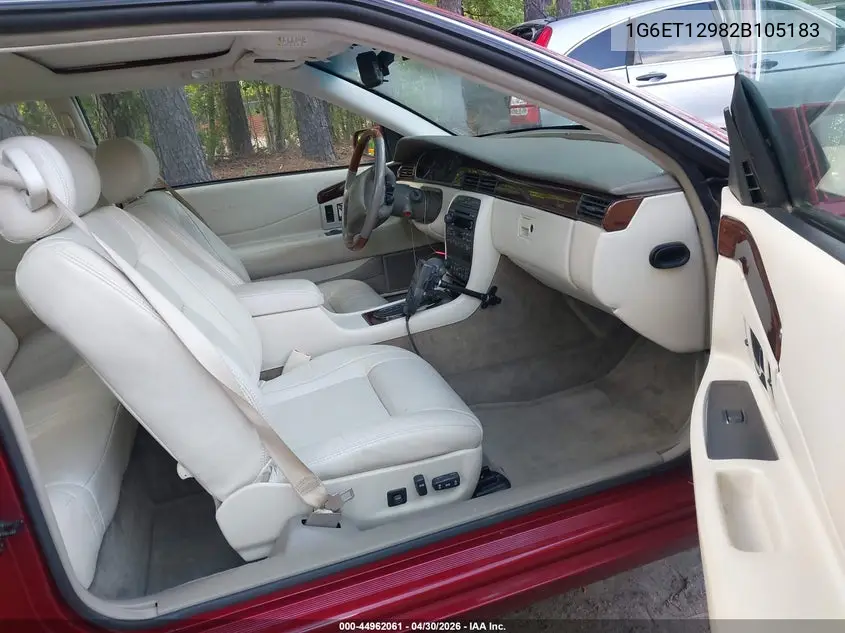 2002 Cadillac Eldorado Etc VIN: 1G6ET12982B105183 Lot: 44962061