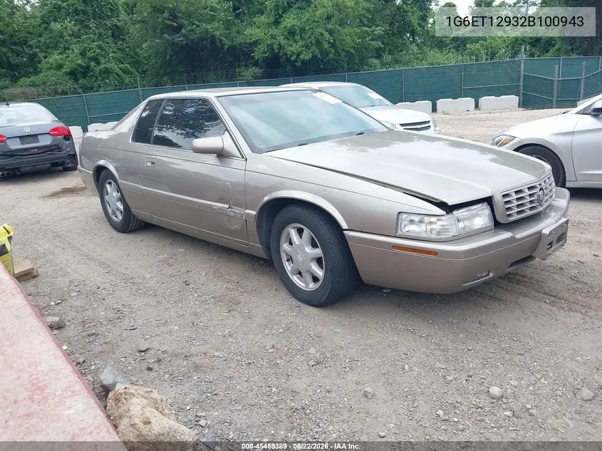 2002 Cadillac Eldorado Touring Etc VIN: 1G6ET12932B100943 Lot: 45459389