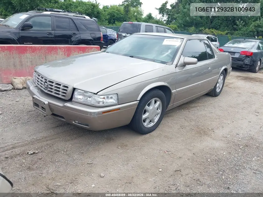 2002 Cadillac Eldorado Touring Etc VIN: 1G6ET12932B100943 Lot: 45459389