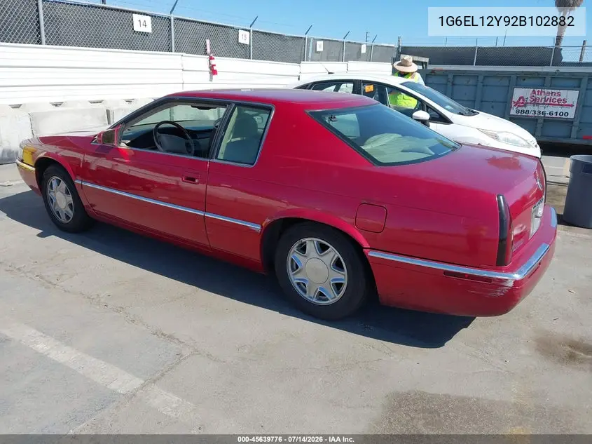 2002 Cadillac Eldorado Esc VIN: 1G6EL12Y92B102882 Lot: 45639776