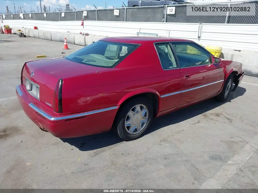2002 Cadillac Eldorado Esc VIN: 1G6EL12Y92B102882 Lot: 45639776