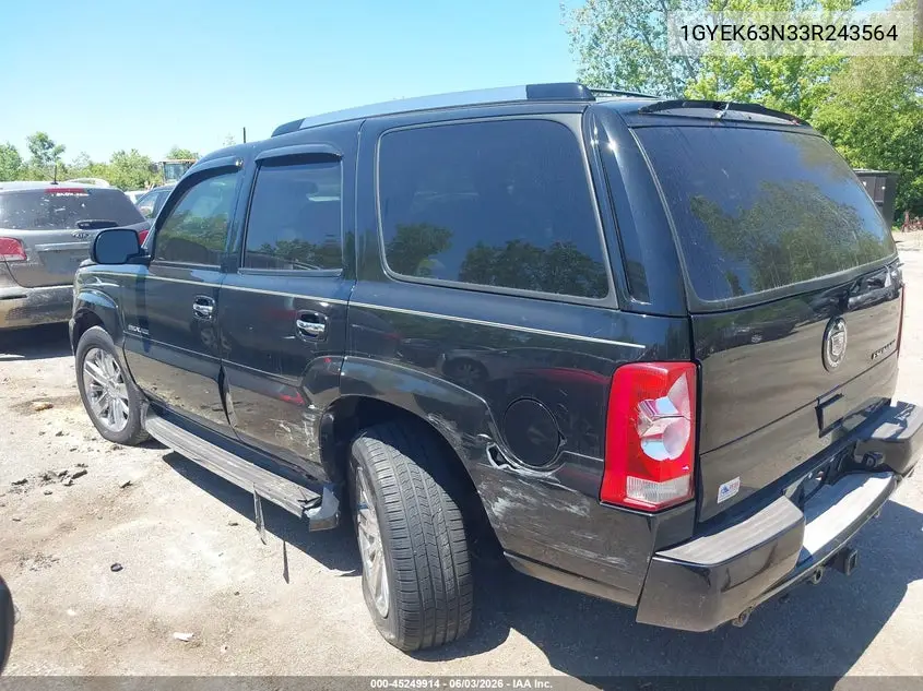 2003 Cadillac Escalade Standard VIN: 1GYEK63N33R243564 Lot: 45249914