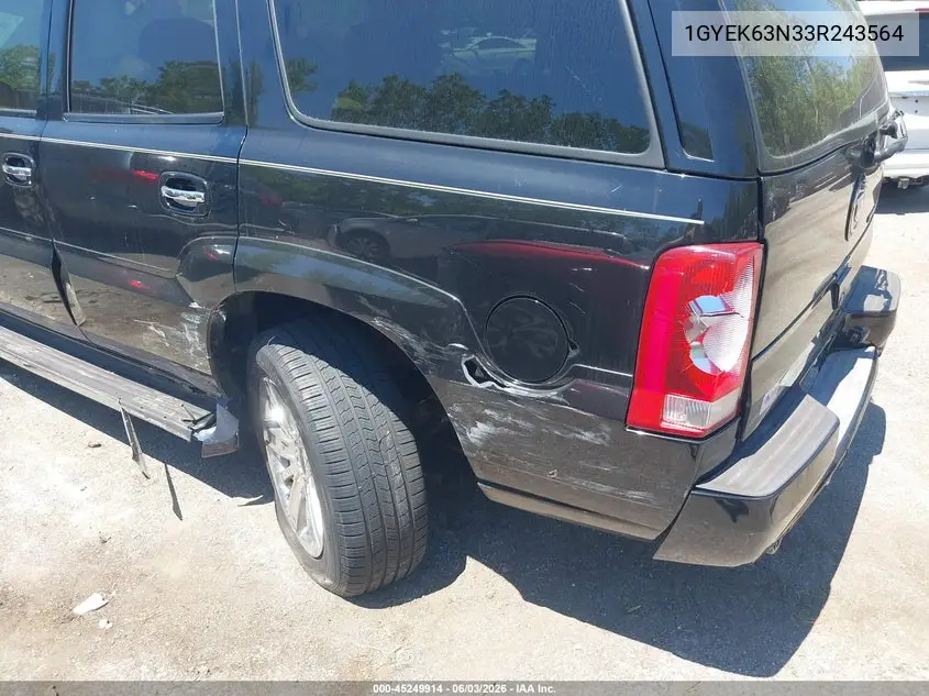 2003 Cadillac Escalade Standard VIN: 1GYEK63N33R243564 Lot: 45249914