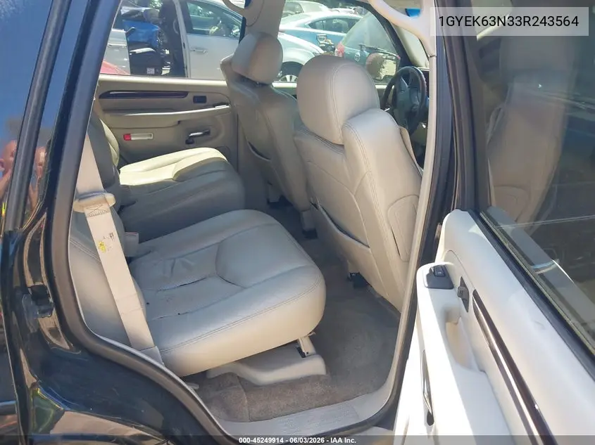 2003 Cadillac Escalade Standard VIN: 1GYEK63N33R243564 Lot: 45249914
