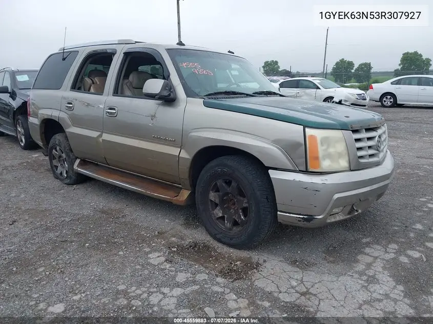 2003 Cadillac Escalade Standard VIN: 1GYEK63N53R307927 Lot: 45559883