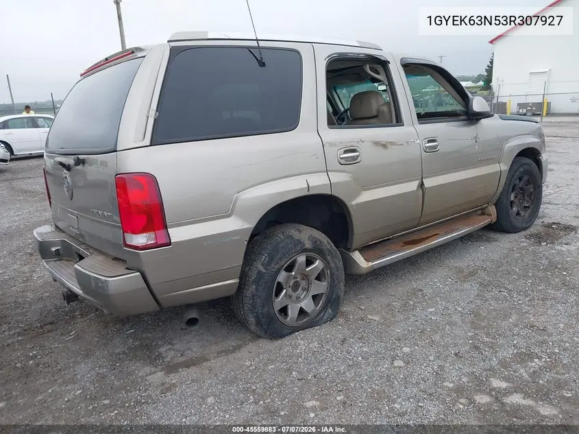 2003 Cadillac Escalade Standard VIN: 1GYEK63N53R307927 Lot: 45559883