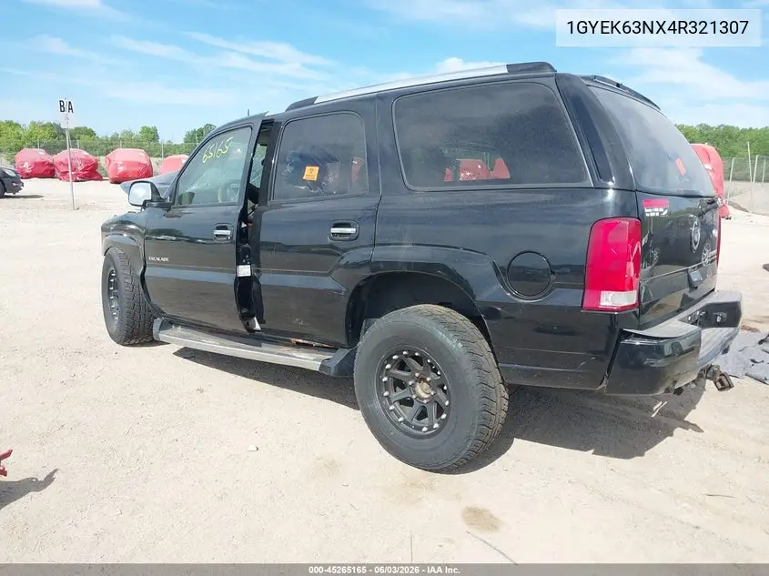 2004 Cadillac Escalade Standard VIN: 1GYEK63NX4R321307 Lot: 45265165