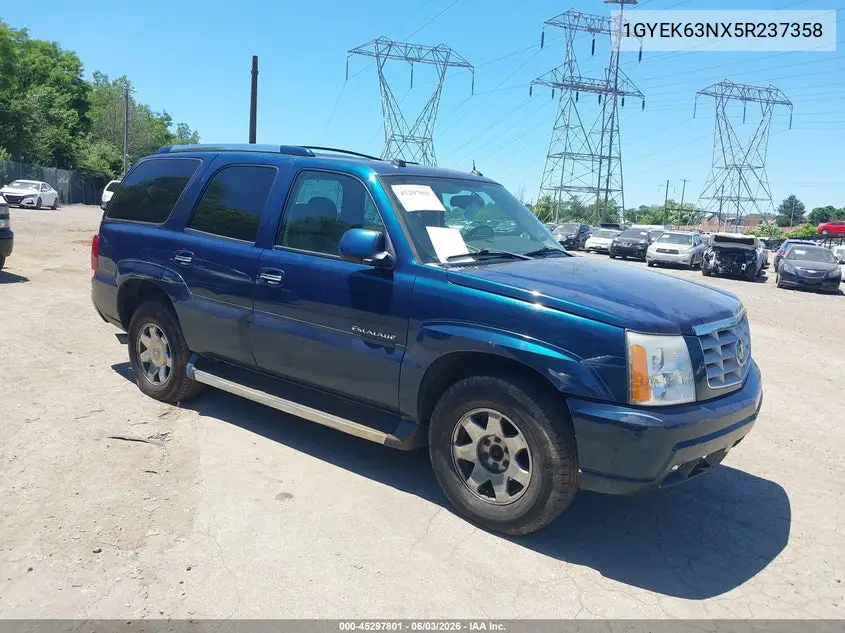 2005 Cadillac Escalade Standard VIN: 1GYEK63NX5R237358 Lot: 45297801