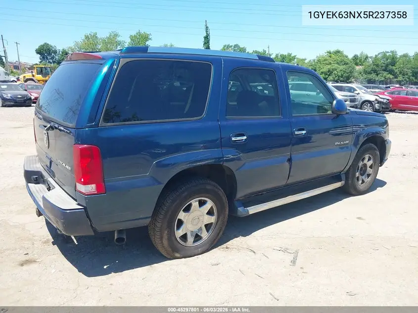 2005 Cadillac Escalade Standard VIN: 1GYEK63NX5R237358 Lot: 45297801