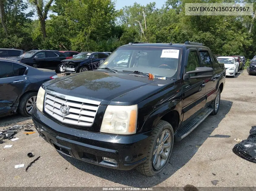 2005 Cadillac Escalade Ext Standard VIN: 3GYEK62N35G275967 Lot: 45618851