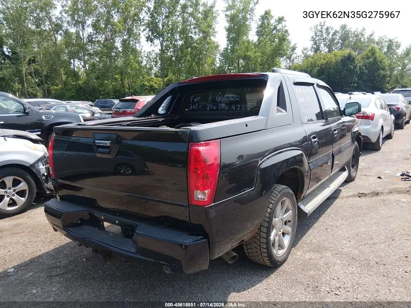 2005 Cadillac Escalade Ext Standard VIN: 3GYEK62N35G275967 Lot: 45618851