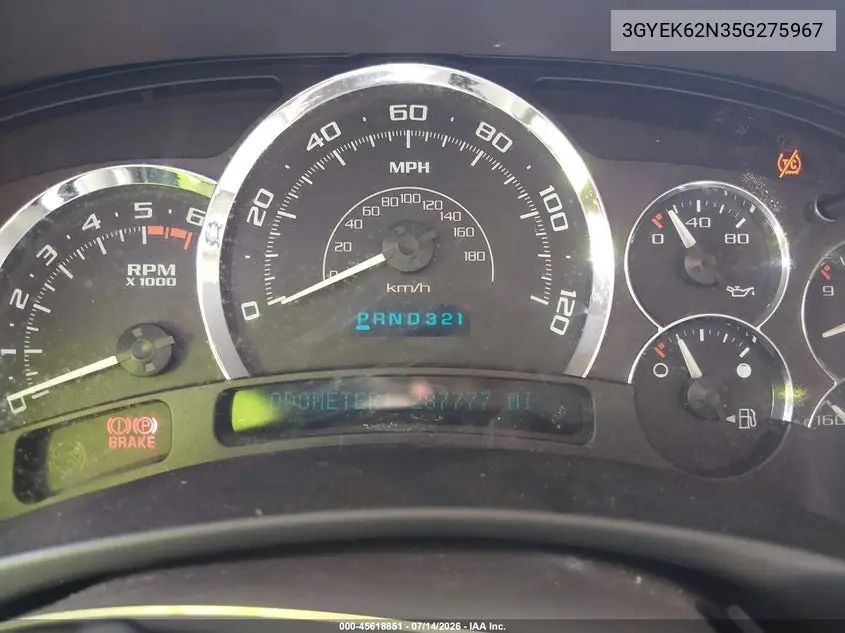 2005 Cadillac Escalade Ext Standard VIN: 3GYEK62N35G275967 Lot: 45618851