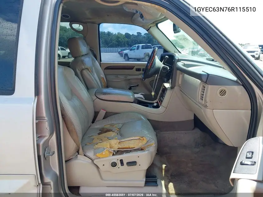 2006 Cadillac Escalade Standard VIN: 1GYEC63N76R115510 Lot: 45563551