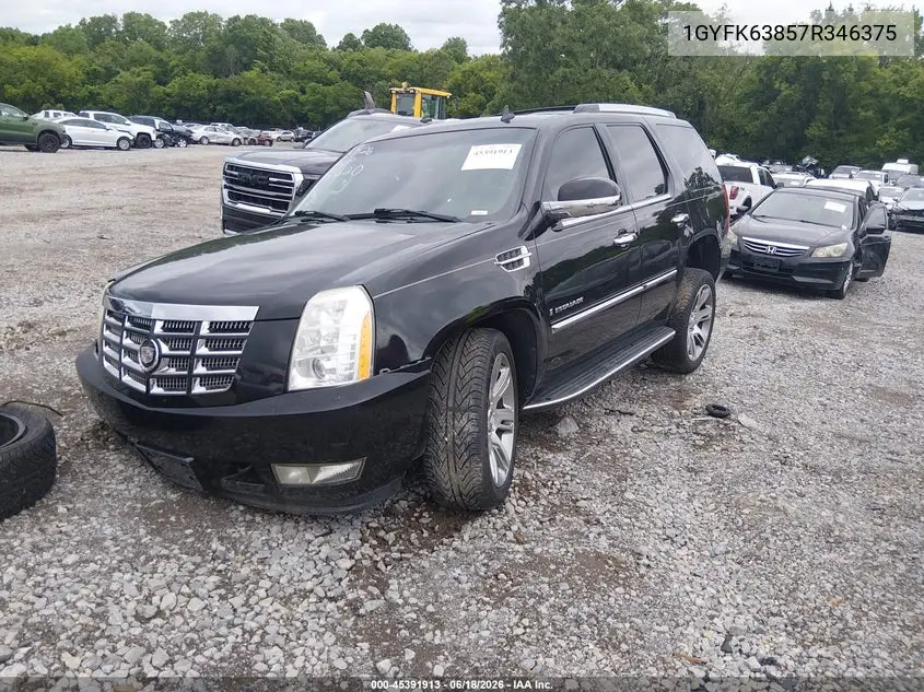2007 Cadillac Escalade VIN: 1GYFK63857R346375 Lot: 45391913