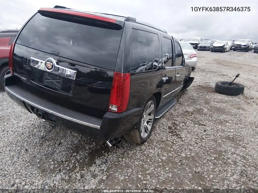 2007 Cadillac Escalade VIN: 1GYFK63857R346375 Lot: 45391913