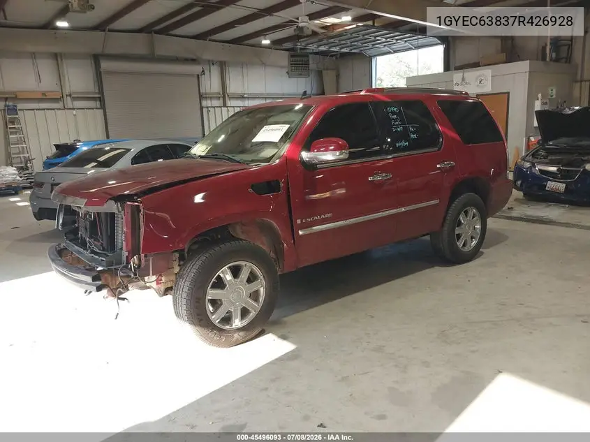 2007 Cadillac Escalade VIN: 1GYEC63837R426928 Lot: 45496093