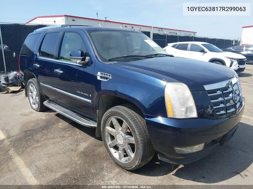 2007 Cadillac Escalade VIN: 1GYEC63817R299063 Lot: 45557083