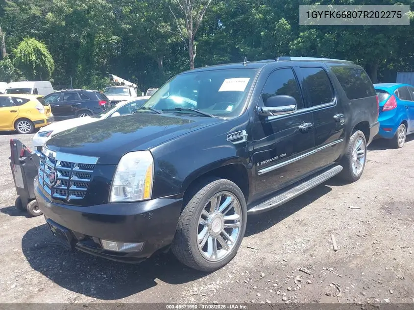 2007 Cadillac Escalade Esv Standard VIN: 1GYFK66807R202275 Lot: 45571990