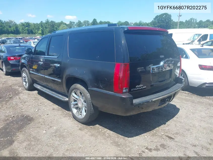 2007 Cadillac Escalade Esv Standard VIN: 1GYFK66807R202275 Lot: 45571990