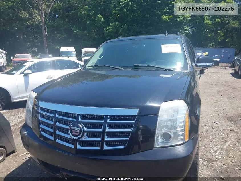 2007 Cadillac Escalade Esv Standard VIN: 1GYFK66807R202275 Lot: 45571990