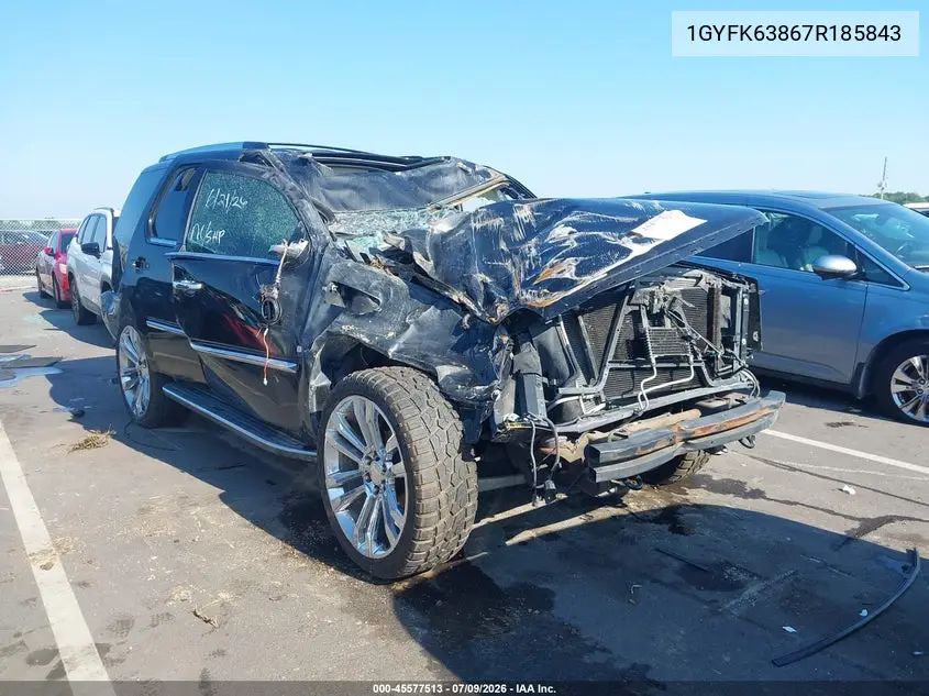 2007 Cadillac Escalade VIN: 1GYFK63867R185843 Lot: 45577513