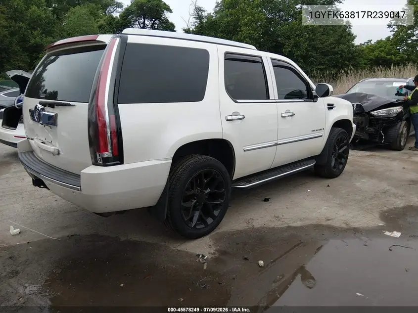 2007 Cadillac Escalade VIN: 1GYFK63817R239047 Lot: 45578249