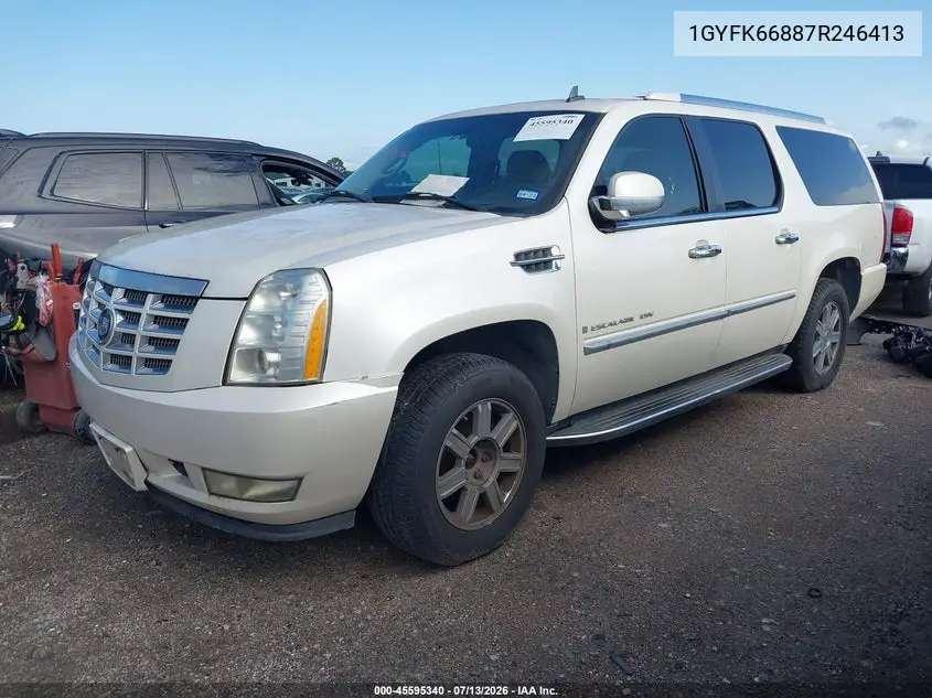 2007 Cadillac Escalade Esv Standard VIN: 1GYFK66887R246413 Lot: 45595340