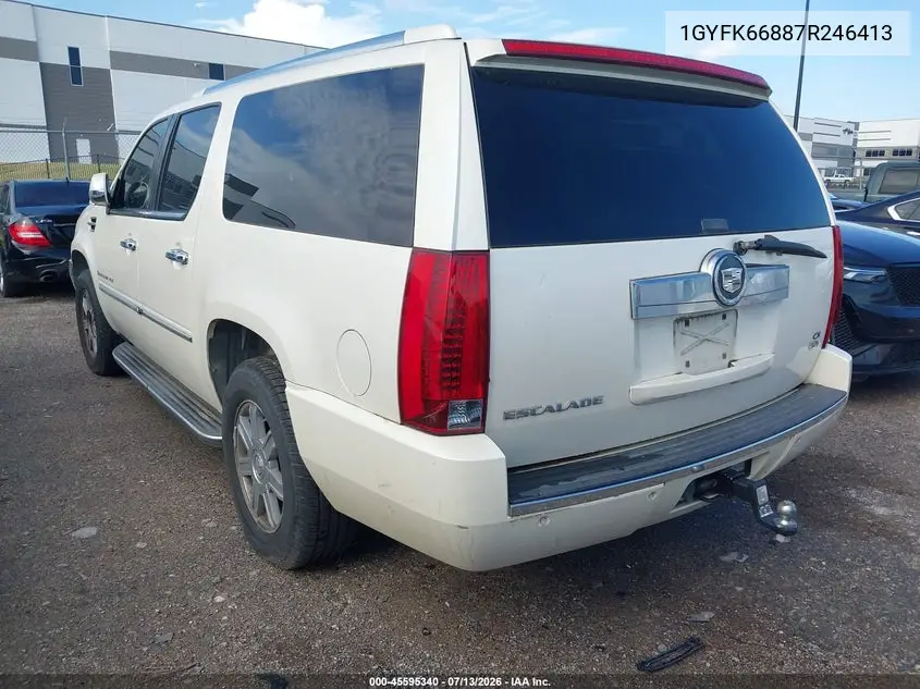 2007 Cadillac Escalade Esv Standard VIN: 1GYFK66887R246413 Lot: 45595340