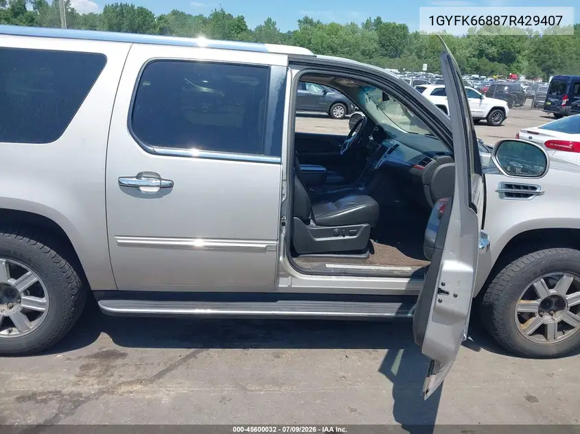 2007 Cadillac Escalade Esv Standard VIN: 1GYFK66887R429407 Lot: 45600032