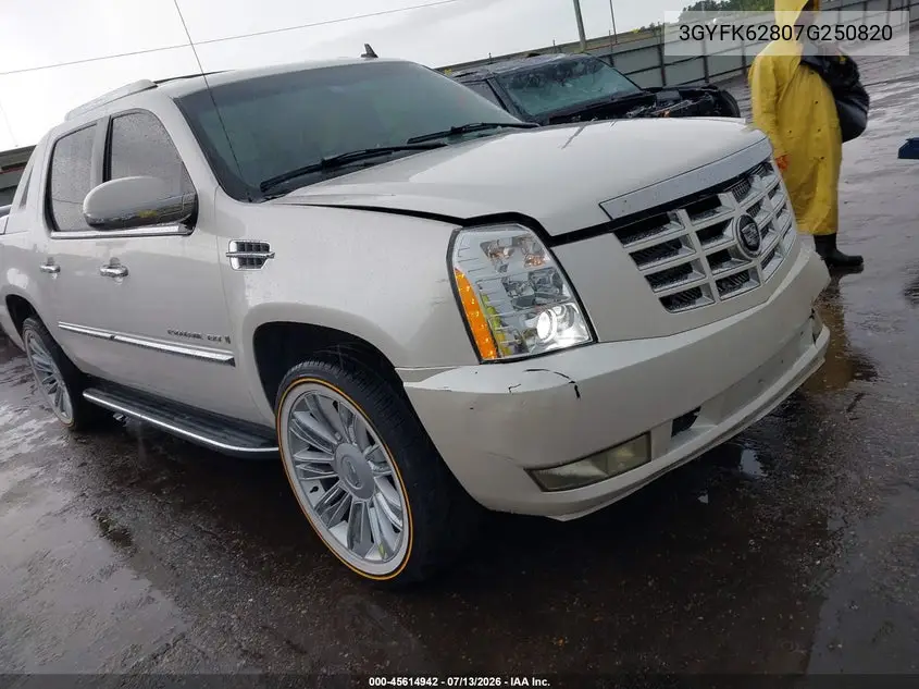 2007 Cadillac Escalade Ext VIN: 3GYFK62807G250820 Lot: 45614942