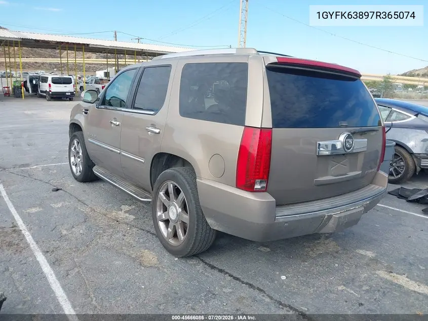 1GYFK63897R365074 2007 Cadillac Escalade