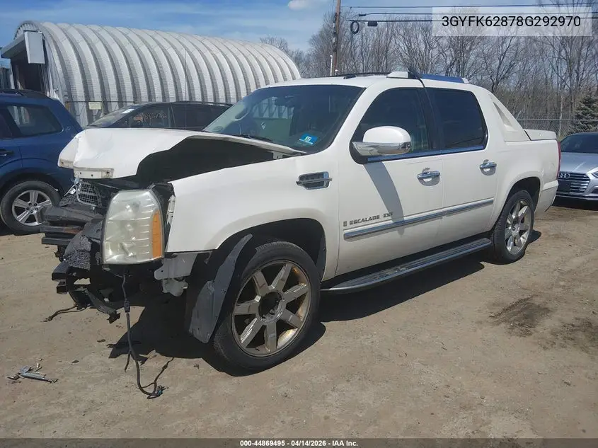 2008 Cadillac Escalade Ext Standard VIN: 3GYFK62878G292970 Lot: 44869495