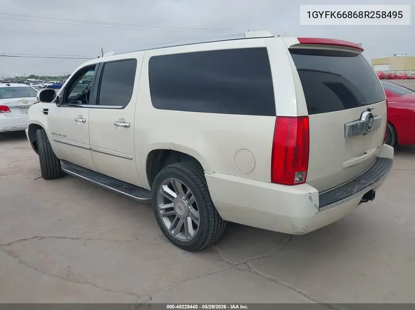 2008 Cadillac Escalade Esv Standard VIN: 1GYFK66868R258495 Lot: 45228440