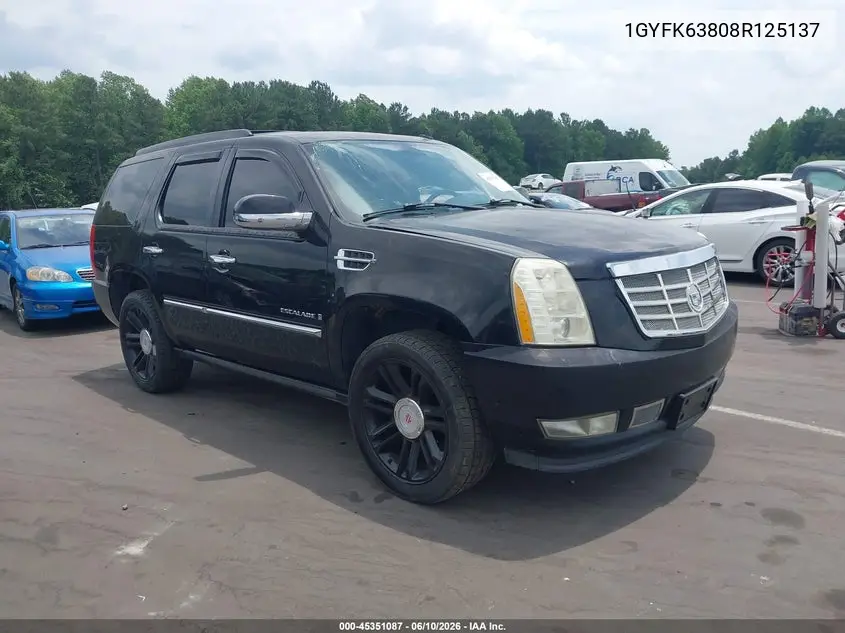 1GYFK63808R125137 2008 Cadillac Escalade Standard