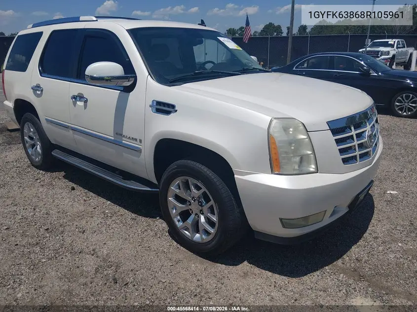 2008 Cadillac Escalade VIN: 1GYFK63868R105961 Lot: 45568414