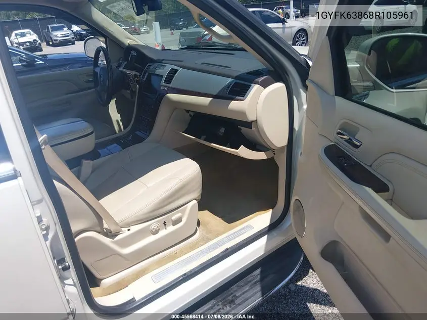 2008 Cadillac Escalade VIN: 1GYFK63868R105961 Lot: 45568414