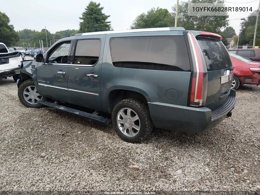 2008 Cadillac Escalade Esv VIN: 1GYFK66828R189014 Lot: 45579168