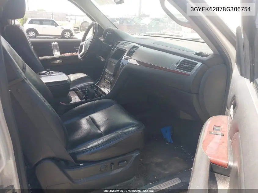 2008 Cadillac Escalade Ext Standard VIN: 3GYFK62878G306754 Lot: 45592196