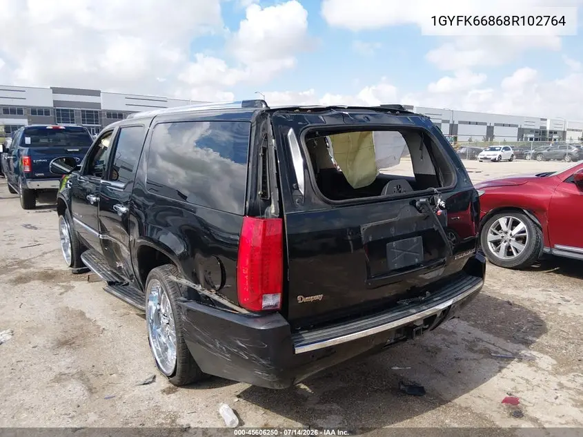 2008 Cadillac Escalade Esv VIN: 1GYFK66868R102764 Lot: 45606250